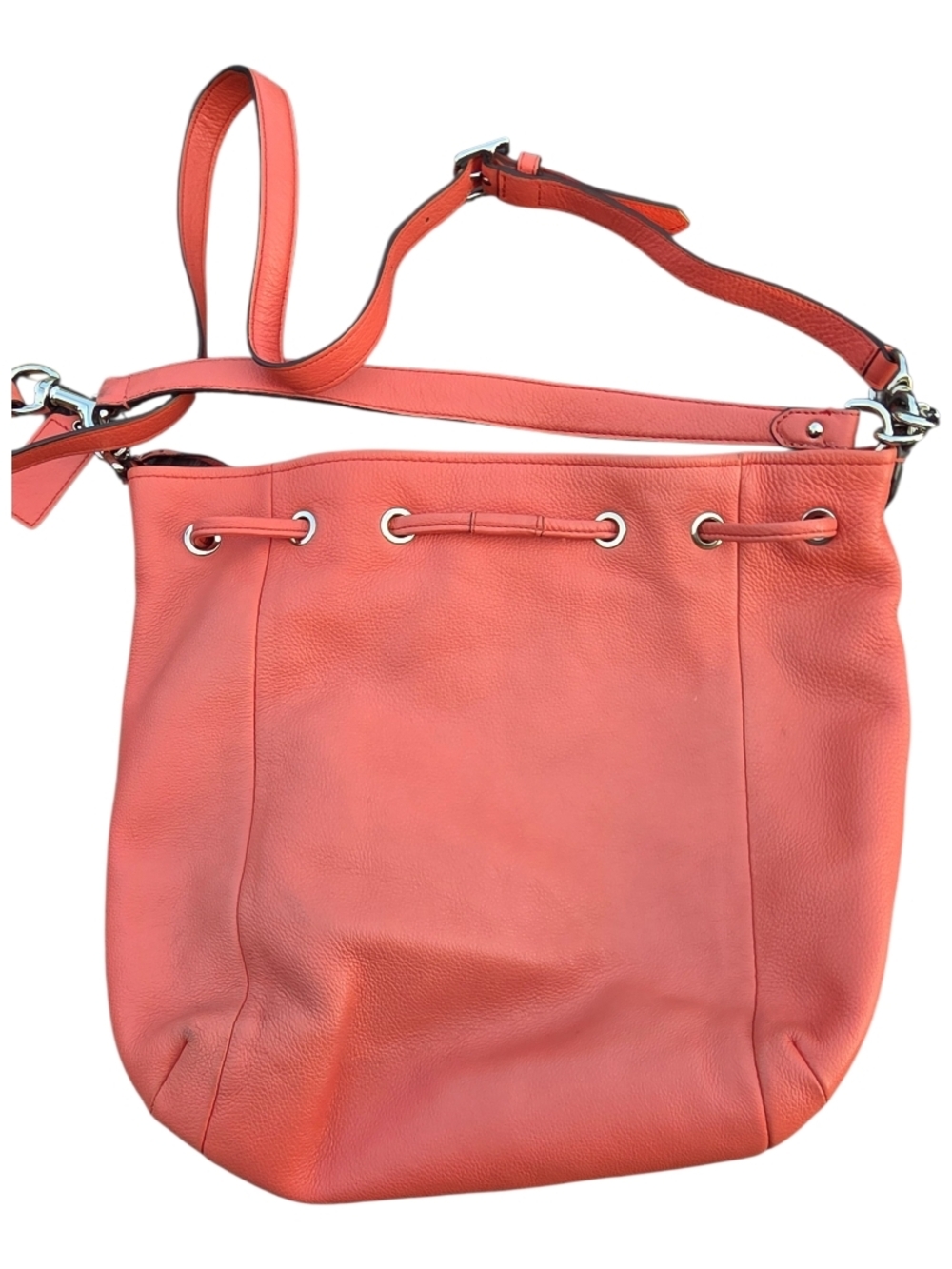 #150 Coach Avery Siena Leather Drawstring Hobo with Tassel - Picture 8 of 16